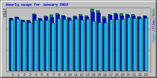 Hourly usage for January 2022